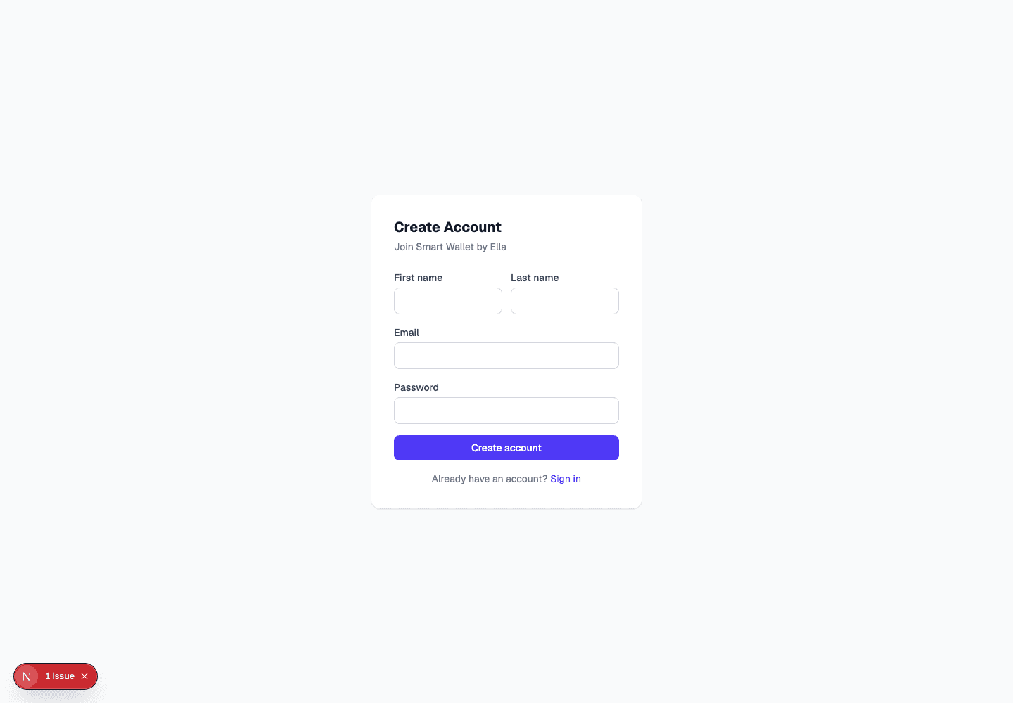 Smart Digital Wallet registration real capture